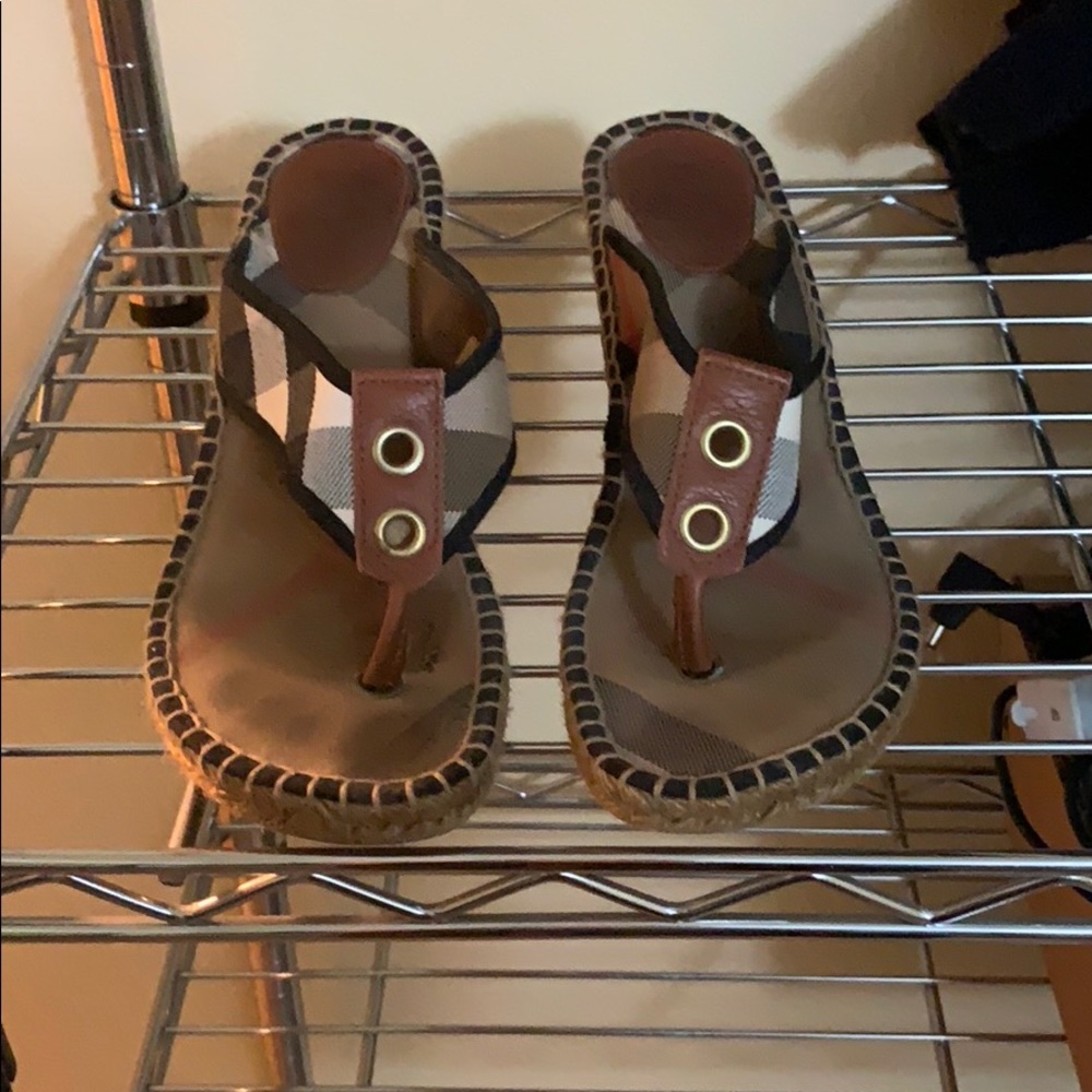 Burberry Wedge Sandals